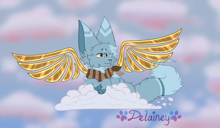 Gail In The Clouds (unshaded)